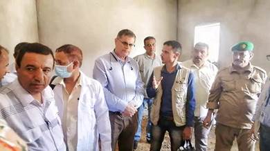 محافظ الضالع ومنظمة دولية يزوران تأهيل مستشفى النصر